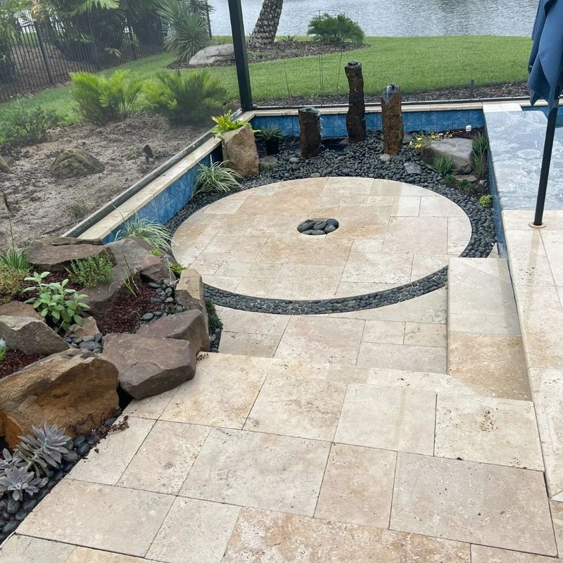 a stone garden